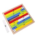 monkeyjack Kids木製デジタルブロック数学的学習赤ちゃん教育パズル玩具