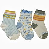 3Pクルーソックス　アオ　9-15ｃｍ