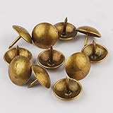 Newone 【100個】 太鼓鋲 直径10mm/11mm/14mm ブロンズ ＤＩＹ 古銅 スタッズ ピン 手工芸品の釘 (直径：14mm；14*13mm)