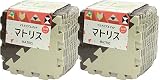 三角形の形をしたジョイントマット　７２枚組　組み合わせ方色々(アイボリー＆ブラウン)