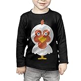 鳥 ホワイト 羽 赤 家禽 子供服 春秋 長袖 Tシャツ トレーナー 丸い襟 キッズ 男の子 女の子 ベビー おしゃれ カジュアル ファッション 可愛い