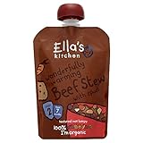 Ella's Kitchen Organic Wonderfully Warming Beef Stew with Spuds 7mth+ (130g) スパッドの7Mth +とエラのキッチン有機素晴