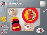 Kansas City Chiefs Wooden Baby Rattle Set