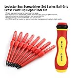 Lodestar L107808 8pcドライバーセットシリーズボールグリップクロスポイントチップDIY修復ツールキットねじスタータイプハンドタンパーツール