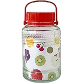 リビング(Living) 梅酒 果実酒びん 8L 果実酒用 広口びん 310213 レッド