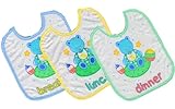 Cutie Pie Baby Bibs Breakfast - Lunch - Dinner - 3/pack by Cutie Pie Baby