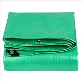 WUFENG オーニング ポリエチレン 雨布 防水 日焼け止め 断熱 耐摩耗性 キャンバス トラック 厚さ0.38mm 210g/M2 (色 : 緑, サイズ さいず : 4x8m)