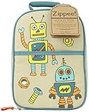 Zippee Lunch Tote, Retro Robot