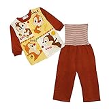 ▲▽ディズニー【Disney】国内正規品△▼チップ&デイルあったか三層キルトはらまき付きパンツ前開きパジャマ（練習ボタン）80cm：90cm：95cm (80㎝, チップ&デイル)