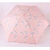キッズ 折り畳み 傘 5つ折り 超軽量 耐風撥水 晴雨兼用 190g (超軽量195g, オレンジ)