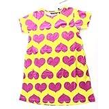 (マリメッコ) marimekko キッズ 半袖ワンピース USKALLUS2 イエロー×ピンクハート 039278 023 #2Y [並行輸入品]