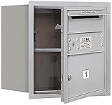 Salsbury Industries 3704s-01afp 4 C水平メールボックス、アルミニウム