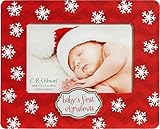 C.R. Gibson Tabletop Photo Frame, Baby's First Christmas by C.R. Gibson [並行輸入品]