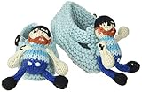 Finn + Emma Organic Cotton Baby Boy Rattle Booties - Jack the Sailor [並行輸入品]