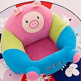Kanemt ベビーソファ 綿 赤ちゃん 安全保護 ベビーチェア 可愛い 柔らかい 豚 M