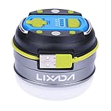 Lixada 3W 280LM　三つのモード　12LEDs ミニLEDランタン 3000mAhパワーバンク　USB充電式　 マルチ アウトドア ミニ懐中電灯 キャンプ 夜釣り エクスプローラーなど適用