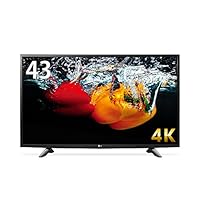 LG 43V型 4K液晶テレビ HDR対応 IPS4Kパネル 直下型LEDバックライト スリムボディ Wi-Fi内蔵 外付けHDD録画対応 43UH6100(2016年モデル)