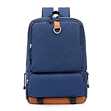 M0N0liTH マザーズバッグ PCリュック PCバッグ スクエア型 バッグ 大容量 ノート PC A4 サイズ メンズ レディース (ネイビー)