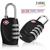 ソリッドLuggage組み合わせ南京錠 – Belk 007 TSA Accepted Easy Rest 4桁メタル合金ロック旅行用荷物/ブリーフケース/ジムロッカーセキュリティ( Pack of 