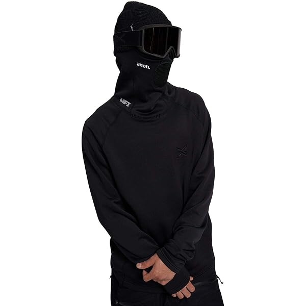 Amazon.co.jp: Anon MFI HELLBROOK バラクラバ, ブラック///ホワイト