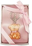 ホタルインポートベビーシャワーパーティーFavorポリレジン赤ちゃんTeddy Bearキーチェーン ピンク PSHSKB005PK