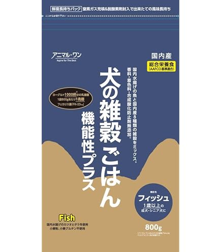Amazon.co.jp: アニマル・ワン ドッグフード 犬の雑穀ごはん 機能性