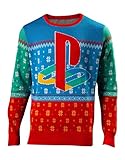 Playstation Christmas Jumper Tokyo Logo 新しい 公式 Gamer メンズ Knitted Size S