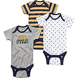 Gerberのセット3 Onesies。。All Star (新生児)