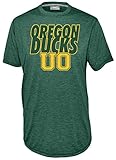 NCAA Oregon DucksメンズTouchback半袖クルーネックシャツ、ミディアム、グリーン