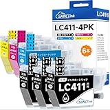 【SANCTinkメーカー直営】LC411-4PK LC411 顔料 ブラック 黒3本 ブラザー対応 LC411BK LC411Y LC411C LC411M 互換インク DCP-J928N MFC-J905N DCP-J1800N MFC-J939DN DCP-J528N DCP-J926N DCP-J526N MFC-J739DN DCP-J914N インク 番号区別は不要