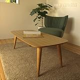 ロトンドリビングテーブル【タモ材】　［ローテーブル センターテーブル コーヒーテーブル］