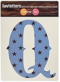 WallCandy Arts Luv Letters Stars Wall Stickers, Q [並行輸入品]