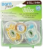 Born Free BPA-Free Bliss Orthodontic Pacifier, Neutral, 0-6M by BornFree [並行輸入品]