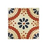 【ノーブランド品】[3月下旬頃～]メキシカンタイル10ｃｍ角6枚セット R2136