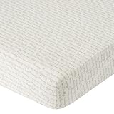 Babies R Us Knit Crib Sheet - Mocha Script by Babies R Us [並行輸入品]