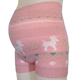 ネトゥル トナカイ柄あったかパンツ M-L ピーチ 3824