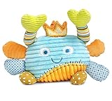 Zachary Crab Plush Rattle 10 "