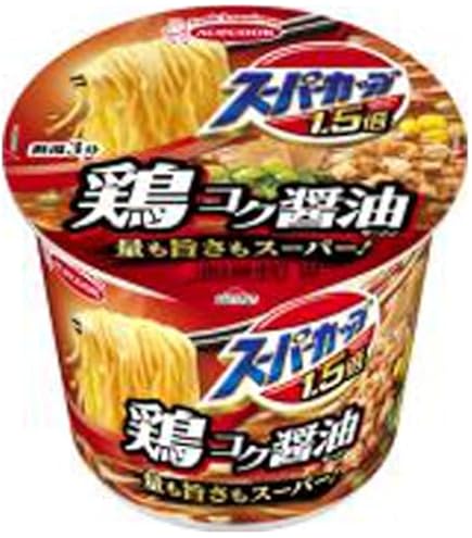 Amazon.co.jp: エースコック スーパーカップ1.5倍 しょうゆラーメン