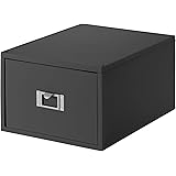 ライクイット (like-it) 収納ケース DVD ファイルユニット 深型 約幅26×奥35×高18.2cm オールグレー 日本製 MX-40 卓上収納 小物収納 デスク・ワゴン