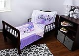 3pc RoomCraft Oh So Lovely Toddler Bedding Set Purple Butterfly Blanket Sheet and Pillowcase Set by 