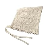 ベビーレースハット 赤ちゃんレース帽子 子供 帽子　ベビー帽子　キッズ帽子　新生児帽子　赤ちゃん帽子 ベビー 韓国子供服 赤ちゃん 帽子　ニット帽 キッズ　ヘアバンド かわいい レース 刺繍 花 (i