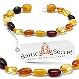 Premium Amber Teething Bracelet Anklet / Extra Safe / 50% Richer and Higher in Value / Sizes from 4.