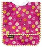 Kushies Waterproof Ribneck Bib, Pink Circle, Infant by Kushies [並行輸入品]