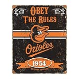 Orioles Embossed Metal Sign