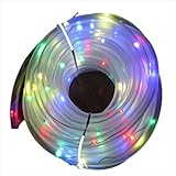 【YTShop Mercury】 ソーラー ライト ロープ ライト LED 防水 (10m, マルチカラー)