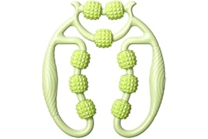 足と背中を柔らかくするリングローラーマッサー2個セット 脚部ケアになリギアー 筋肉緩和ふくらはぎプレス装置 深部組織レッグほぐすで筋肉を刺激加圧式ローラーマッサー 圧迫ローラーによるレッグ＆のハイブリッドほぐす機