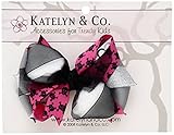 Katelyn&Co. ベビー ヘアアクセサリー Bow Grey, Black & Skulls