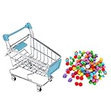 Lovoski ペット用品　オウム　遊び　おもちゃ　ショッピング　トロリー　　ポンポンボール　知育訓練　おもちゃ