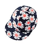 (コ-ランド) Co-land キッズ 帽子 野球帽 ベースボールキャップ 子供ハット ベビー 赤ちゃんキャップ 花柄 女の子 男の子 男女児 お出かけ UVカット ネイビー 48