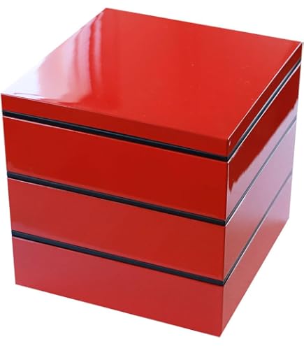 Amazon.co.jp: 津軽塗 重箱 三段 唐塗 漆器 天然木 : ホーム＆キッチン